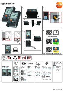 Mini inregistrator de date pentru temperatura testo 174 T / Mini inregistrator de date pentru temperatura si umiditate testo 174 H cu USB-C si software pentru PC - instructiuni de montaj