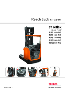 Reach truck BT Reflex seriile R si E - fisa tehnica