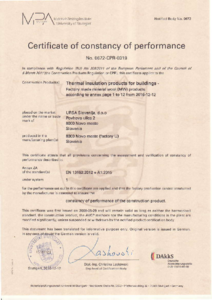 Certificat de performanta - certificat