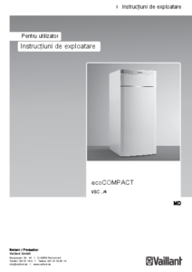 Centrala termica pe gaz cu boiler incorporat ecoCOMPACT
<BR>Manual de utilizare - ghid de proiectare