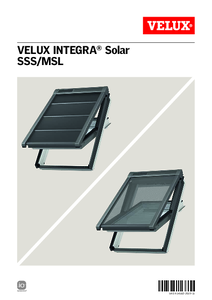 Roleta exterioara solara economica VELUX SSS si MSL - instructiuni de montaj